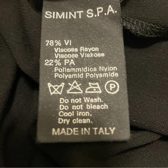 GIORGIO ARMANI Tie Front Midi Dress in Black - Picture 7 of 7